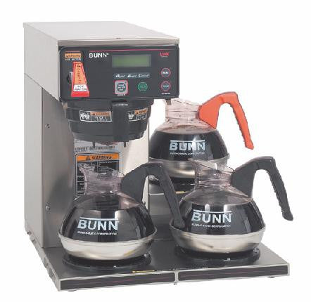 Bunn Axiom-3 12 Cup Digital Automatic Coffee Brewers with LCD (3 Lower Warmers)