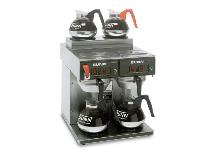 Bunn 12 Cup coffee Brewer with 4 Warmers (2 lower,2 upper), CWTF 2/2 TWIN, S/T S/F