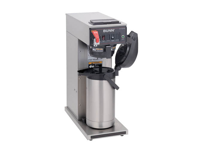 Bunn Airpot Coffee Brewer, CWTF15-APS B/T 120V, piped water connection and hot water dispenser
