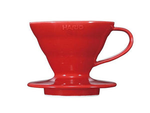 Hario V60 Ceramic Drip Cone #2 in Red