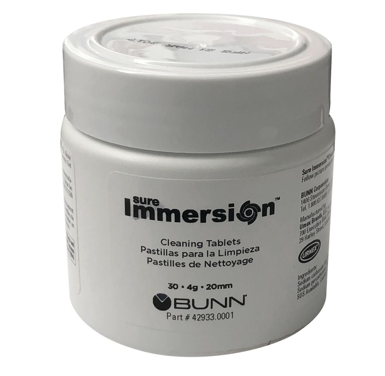 BUNN - Cleaning Tablets Sure Immersion