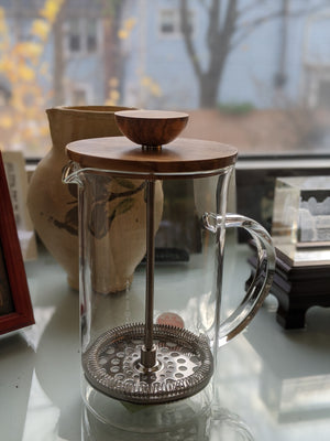 Hario Tea & Coffee Press Olive Wood