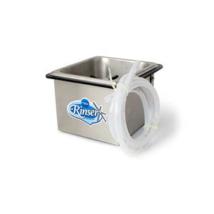 Counter Top Frothing Pitcher Rinser - Stainless Steel