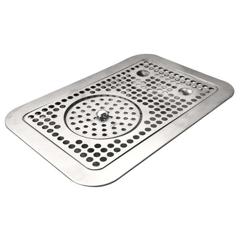 Flush Mount Drip Tray with Pitcher Rinser - 300mm