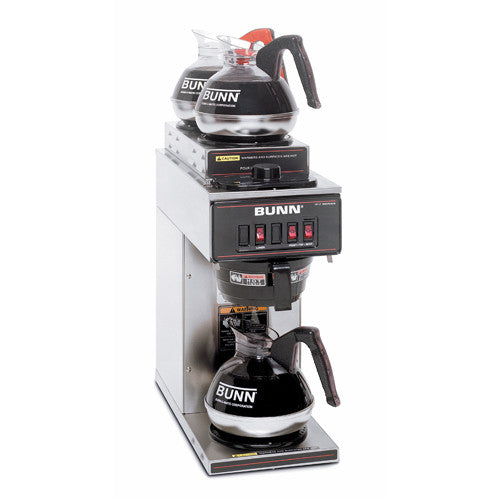 Bunn VP17-3T BLK, Coffee Brewer with 3 Warmers Black (2 up)